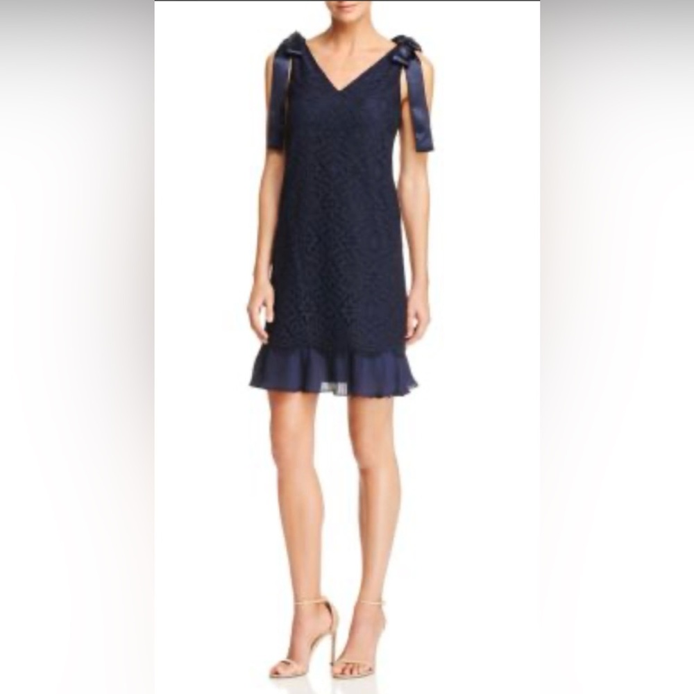 nanette NANETTE LEPORE Tie-Shoulder Lace Dress Size 4